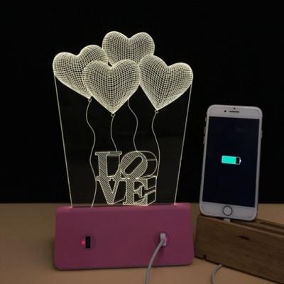 China 6000 MAh Mobile Iphone Plug Charge RAcrylic Board With LED Soft Light Built In for sale