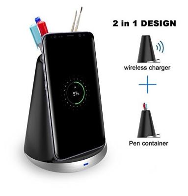 China Two In One Multifunctional Wireless Power Charger with Pencil Container for sale