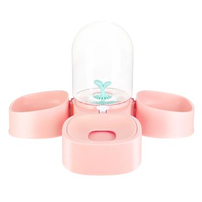 China Automatic Widely Used Feeder Pet Dog Salad Bowl Mangosteen Single / Double Bowl With Pet for sale