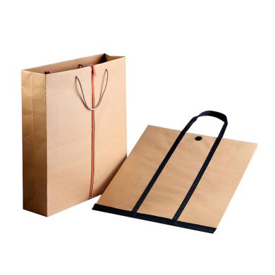 China Recyclable Wholesale Luxury Small Black Gift Packaging Custom Thank You Paper Bags With Your Own Logo for sale