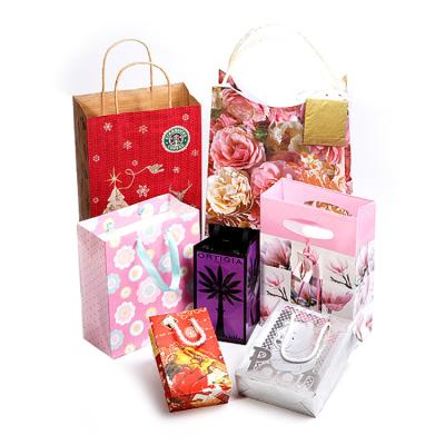 China Gift Recyclable Cmyk Printing Paper Small Cosmetic Bag for sale