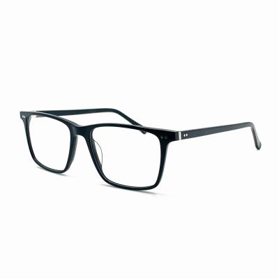 China 2020 New Selling Acetate Material Eyeglasses Fashion Neutral Lightweight Eyeglasses Frame Square Shape Fashionable Hot for sale