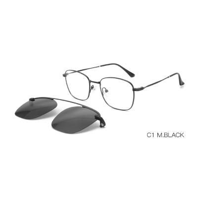 China Clip On Sunglasses Clip On Sunglasses 2021 Metal New Model Metal Fits Clip On Prescription Clip On Sunglasses dropship for sale