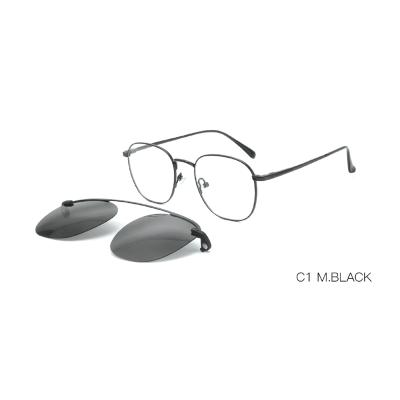 China Clip On Sunglasses Clip On Sunglasses 2021 Metal New Model Metal Fits Clip On Prescription Clip On Sunglasses dropship for sale