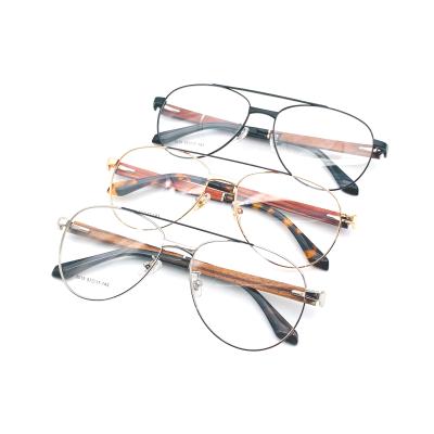 China 2021 new retro classic men's metal glass frame for sale