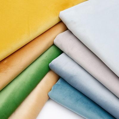 China Durable 100% Polyester Crushed Velvet Fabric Wholesale Colorful Durable Upholstery Sofa Fabric Curtain for sale