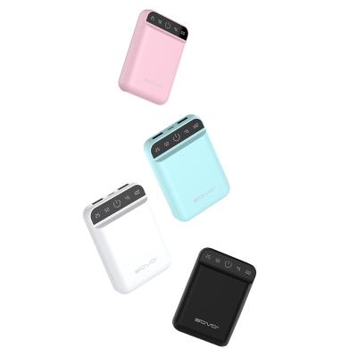 China New Mini USB LED Display Mobile Phone Pocket Power Bank Compatible External Battery 3600mAh Power Pack for sale