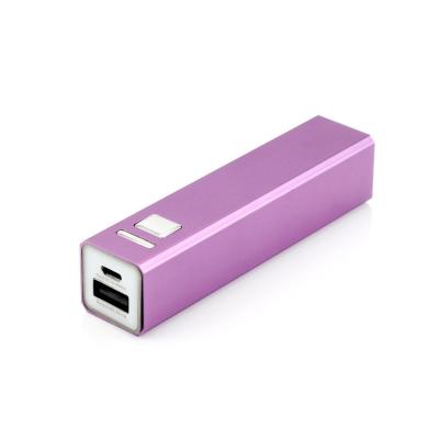 China Smallest Aluminum LED Display Power Bank Promotion Gift Powerbank Phone Charger Pocket 2600mah Power Banks for sale