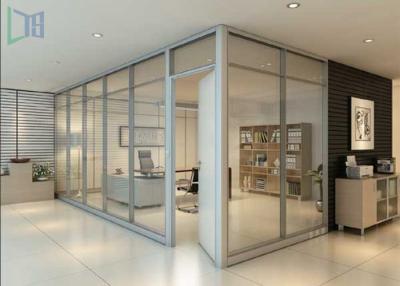 China Modern Aluminium Glass Partition , Double Glazed Office Partitions For Building for sale