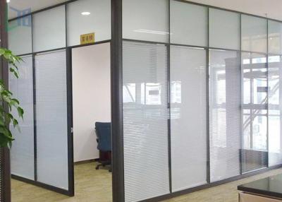 China Insulation Aluminium Office Partition System Glass Wall Partition For Individually Space for sale