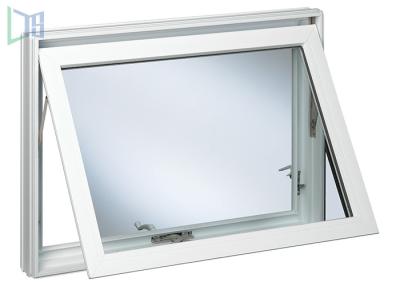 China Chain Winder Aluminium Single Glass Awning Windows Manual And Electronic Openning for sale