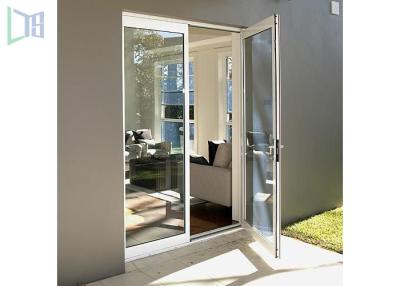 China Glass Hinged Aluminium Casement Door For Commercial and Residential for sale