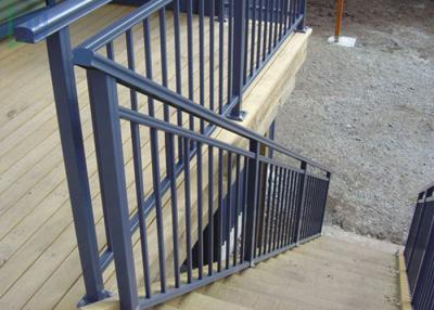 China Eco Friendly Lightweight Exterior Aluminum Stair Railings Without Glass ISO for sale