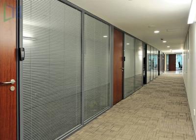 China Comercial Division Aluminium Wall Partition For Office With Laminated Glass for sale