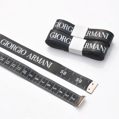 China Black Custom Body Measuring Tape Cloth Fabric Textile Tape Measure, 1.5m Tailor Tape Measure for sale