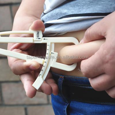 China Skinfold Body Fat Tester Body Fat Caliper Keep Slimming Body Plastic ABS Plastic Beige, Black 