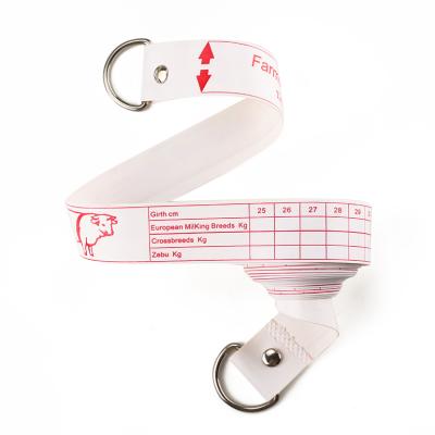 China OEM Or ODM Strong And Eco - Friendly Duty Animal Weight Measuring Tape Bespoke Tape Cattle Weighband for sale