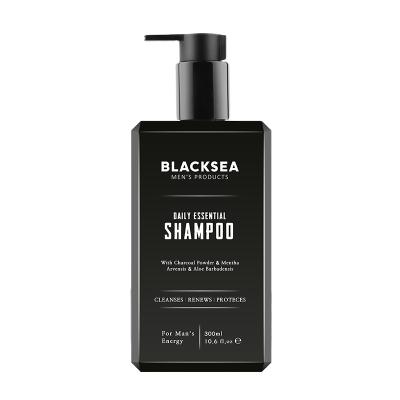 China Moisturize OEM Charcoal Men's Shampoo 300ml Bottle Package Private Label Vegan Shampoo Organic Natural Bamboo Gel For Hair Wholesale for sale