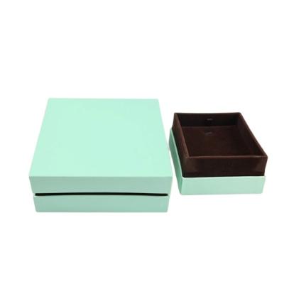 China Handmade wholesale luxury high quality custom logo printed green lid and raw paper cardboard gift flower packaging boxes for sale