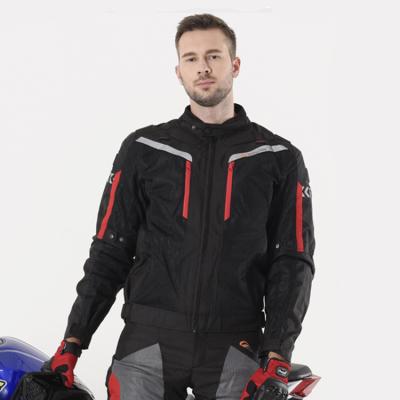 China Motorcycle Windproof Motorcycle Jacket Pants EVA Padded Armor Reflective Stripe Breathable Wholesale Goods And Auto Packing Wear for sale