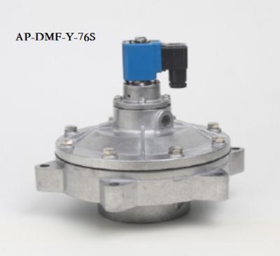 China Solenoid Valve DMF-Y-76S 24VDC Solenoid Pulse Valve 3 Inch IP65 Pulse Jet Incorporated Solenoid Valve For Dust Collector With Blue Coil for sale