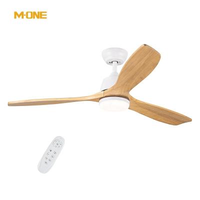 China 52 Inch Modern Luxury Decorative Living Room AC Led Ceiling Fan 18w Remote Control With Light for sale