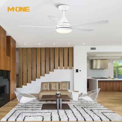 China High Quality Low Noise AC Remote Control Motor Slient Electric Led ABS Blades LED Ceiling Fans 48 Inch With Light for sale