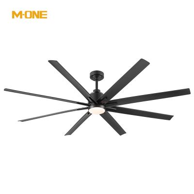 China DC Energy Saving Motor 6-Speeds Motor Modern Living Room Tall Size 72 Inch Roof Fan Lamp Remote Control Ceiling Fan With Led Light for sale