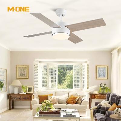 China Modern Custom 4 Inch 4 Blade Plywood AC220V Bldc Remote Control Ceiling Fan With Light for sale