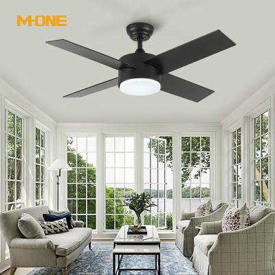 China Modern Modern Design 44 Inch AC 220V Bldc Indoor Remote Control Decorative Ceiling Fan With LED Light for sale