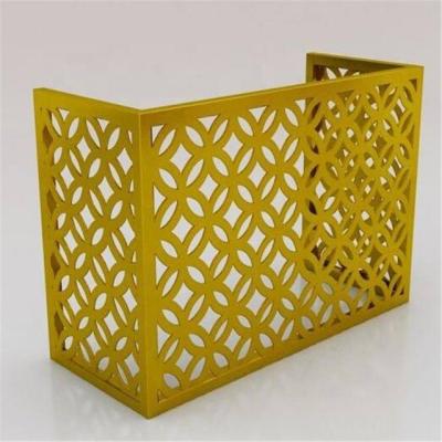 China Contemporary Aluminum Metal Exterior Decorative Pegboard For Air Conditioning Cover for sale