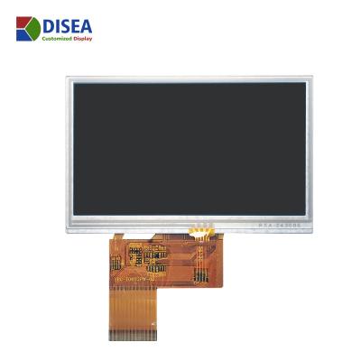 China 4.3 inch customized 6 hours viewing 480(RGB) x272 tft lcd display, 24BIT RGB interface 4.3 inch for sale