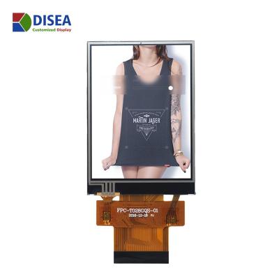 China DISEA MCU RGB SPI 50PIN Interface 240*320 LCD Panel Custom 2.8 Inch 2.8 Inch LCD Display Screen for sale