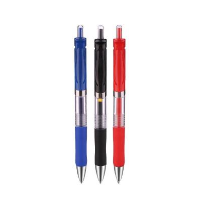 China Black 0.5mm Normal Hot Red Blue Red Bullet Pen Gel Press Sale Pen Office Business Neutral Signature Pen for sale