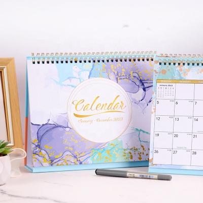 China Hot Sale 2023 Spiral Creative Monthly Calendar Desk Calendar365 Day Countdown Desktop Calendar for sale