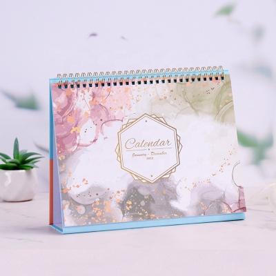 China Factory directly sale good quality 2024 calendar holder spiral desk calendar for sale