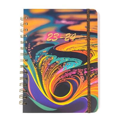 China 2023 custom spiral a4 spiral notebook planner diary spiral notebook for school for sale