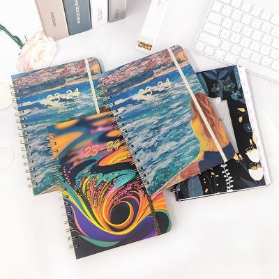 China 2023 spiral notebook agenda new product promotional custom printing school paper notebook a5 for sale