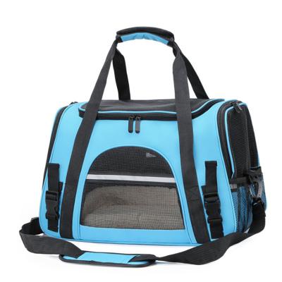 China Breathable Travel Pet Carrier Travel Cat Bag with Breathable Mesh Air Hole Cat Packing Bag for sale