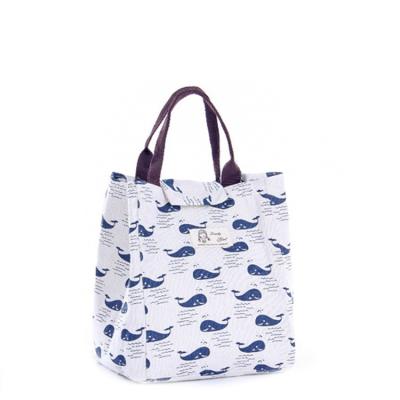 China Custom Footprint Portable Tote Bag Thermal Lunch Cooler Nonwoven Insulated Bag Waterproof Large for sale