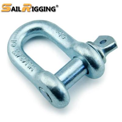 China Heavy Industry Carbon Steel G210 Screw Pin D Shackle for sale