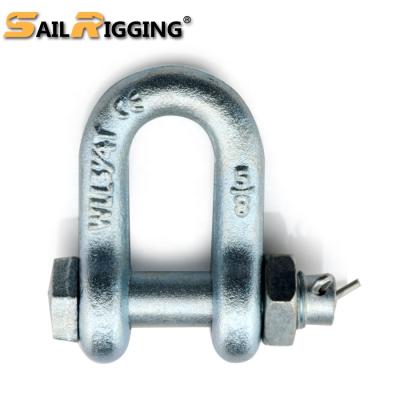 China Heavy industry adjustable iron u-bolt chain g2150 steel shackler for sale