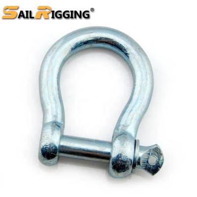 China Heavy Industry Galvanized Forged European Type Large Arc Shackle for sale