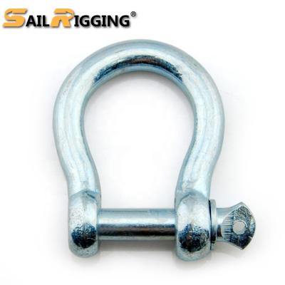 China Heavy Industry Galvanized Forged European Shackle M5 Arc Shackle for sale