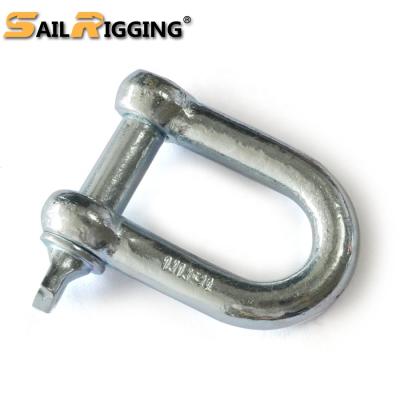 China Heavy Industry Big D Galvanized High Quality Dee Shackle European Type Steel for sale