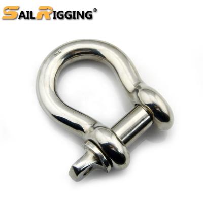 China Heavy Industry Qingdao Factory Sailboat JIS Type Stainless Steel Bow Shackle for sale