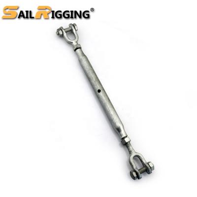 China Wholesale Iron Material European Type Jackscrew Closed Body Drop Forged Steel Ratchet Turnbuckle for sale