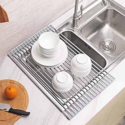 China Sustainable new type of household kitchen silicone sink drain rack, easy to clean single shelf for sale