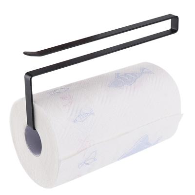 China Multifunctional Buffet Roll Paper Holder Bathroom Towel Rack Kitchen Hanging Cloth Hanger No Drilling Contemporary High Quality for sale