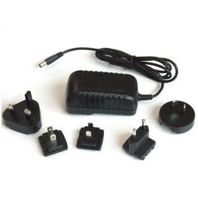 China Good Quality CCTV Power Adapter 12V 12W Interchangeable Charger etc. LED 12V 1A With EU US AU UK Plug 12V Interchangeable Charger for sale